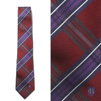 【新品】 ブラックレーベル・クレストブリッジ ネクタイ　チェック  67154 BLACK LABEL CRESTBRIDGE エンジ メンズ