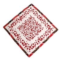 【新品】 ブルーレーベル クレストブリッジ ハート　チェック　薄手　ハンカチ  76379 BLUE LABEL CRESTBRIDGE ホワイト レディース