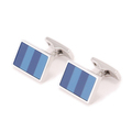 【新品】 角型カフス 1.8×1.3cm バーバリー y-000533 BURBERRY ブルー×ネイビー系 メンズ