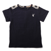 【新品】 肩チェックシャツ 2Y バーバリー 46309 BURBERRY ネイビー系 ボーイズ