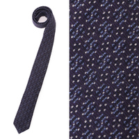 【新品】 総柄ネクタイ 140cm×6.5cm バーバリーブラックレーベル 50029 BURBERRY BLACK LABEL パープル系 メンズ