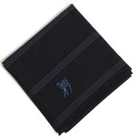 【新品】 薄手 ハンカチ ストライプ  バーバリー 72268 BURBERRY ネイビー メンズ