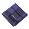 【新品】 薄手 ハンカチ チェック  バーバリー 70451 BURBERRY ブラウン メンズ