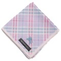 【新品】 薄手 ハンカチ チェック  バーバリー 72096 BURBERRY パープル レディース