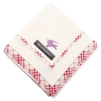 【新品】 薄手 ハンカチ 無地  バーバリー 71784 BURBERRY ホワイト レディース