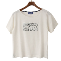 【新品】 半袖Tシャツ 38 バーバリーブルーレーベル 47547 BURBERRY BLUE LABEL ホワイト系 レディース