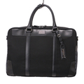 【新品】サイドマイクロチェックブリーフケース ブラックレーベルクレストブリッジ 28.5×40×11.5cm cb-000334 ブラック系 メンズ