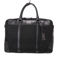 【新品】サイドマイクロチェックブリーフケース ブラックレーベルクレストブリッジ 28.5×40×11.5cm cb-000334 ブラック系 メンズ