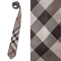 【新品】バーバリー ロンドン　チェックネクタイ ベージュ系 y-000306 メンズ 胸元のアクセントに