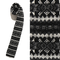 【新品】バーバリーブラックレーベル ニットネクタイ グレー系 34976 メンズ