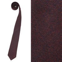 【新品】バーバリーロンドン y-000366 柄物ネクタイ ボルドー系  メンズ 秋冬の渋いコーディネートに最適