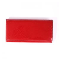 エナメル財布 バーバリーロンドン 17317 レッド メンズ