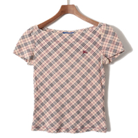 カットソー 38 バーバリーブルーレーベル 42389 BURBERRY BLUE LABEL ピンク系 レディース