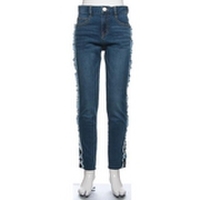 【50%OFF】サイドフリルつきスキニーパンツ