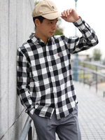 シャギーネルチェックシャツ