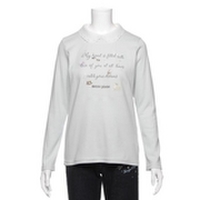 【50%OFF】スカラップ衿ロゴ＆刺しゅう入りTシャツ