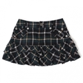 チェックスカート 38 バーバリーブルーレーベル 54407 BURBERRY BLUE LABEL イエロー系×モスグリーン系 レディース
