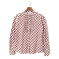 チェックブラウス 38 バーバリーブルーレーベル 45324 BURBERRY BLUE LABEL ピンク系 レディース