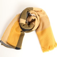 チェックマフラー  バーバリーブルーレーベル 76560 BURBERRY BLUE LABEL イエロー レディース