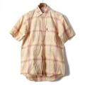 チェック柄半袖シャツ S バーバリーズ 58611 Burberrys オレンジ系 メンズ