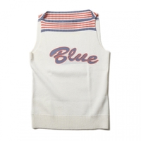 ノースリーブニット 38 バーバリーブルーレーベル 54712 BURBERRY BLUE LABEL ホワイト系 レディース