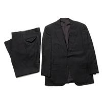 ノッチドラペルストライプテーラードシングルジャケットスーツ AB4 バーバリーロンドン 66191 BURBERRY LONDON グレー メンズ