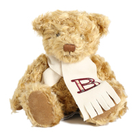 バーバリー テディベア（マフラー） 37315 ベージュ系 カーリーヘアがとびきりキュートなクマのぬいぐるみ