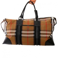 バーバリー ボストンバッグ 茶・黒・赤系 旅行にオススメ 24992