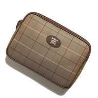 バーバリーズ セカンドバッグ 37649 カーキ系 化粧品などの小物入れに