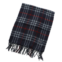 バーバリーズ チェックマフラー 31828 紺系 チェック柄がお洒落