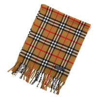 バーバリーズ チェックマフラー 32679 ブラウン系 メンズ レディース