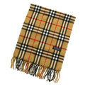 バーバリーズ チェック柄マフラー ブラウン系 メンズ おでかけにオススメ 32725