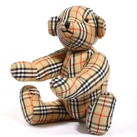 バーバリーズ 英国チェックテディベア ベージュ系 メンズ レディース たれ耳がとってもキュート 25198
