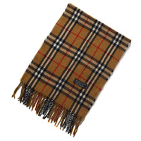 バーバリーズ 英国チェックマフラー 30976 ベージュ系 メンズ レディース