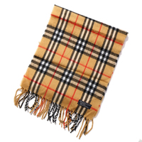 バーバリーズ　チェックマフラー　31927　茶　冬の定番アイテムです♪