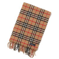 バーバリーロンドン 41782 チェックマフラー ベージュ系 メンズ 定番の英国チェック
