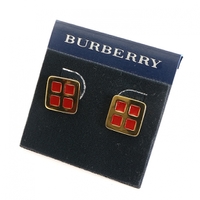 ピアス 18706 バーバリー ゴールド×レッド系 レディース 気品ある合わせやすいピアス