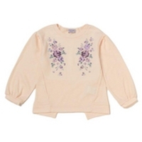 【50%OFF】フラワー刺しゅう入りニットソー