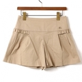 フリルデザインキュロットパンツ 36 バーバリーブルーレーベル br01000805 BURBERRY BLUE LABEL ベージュ レディース