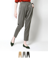 フロントタックテーパードパンツ【メール便可／100】