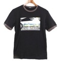 フロントプリント半袖Ｔシャツ 2 バーバリーブラックレーベル 69359 BURBERRY BLACK LABEL ブラック メンズ