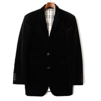 ベルベットジャケット S バーバリーブラックレーベル 63758 BURBERRY BLACK LABEL ブラック系 メンズ
