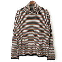 ボーダーオフタートルネック 3 バーバリーブラックレーベル 47269 BURBERRY BLACK LABEL ブラウン系×ブラック系 メンズ