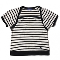 ボーダーセットアップ 38 バーバリーブルーレーベル 54908 BURBERRY BLUE LABEL ホワイト系×ネイビー系 レディース