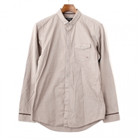 ボタンダウン長袖シャツ 2 バーバリーブラックレーベル 62580 BURBERRY BLACK LABEL グレー系 メンズ