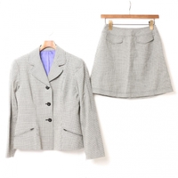 千鳥格子　セットアップスカートスーツ ブラック 38 バーバリーズ 63204 Burberrys  レディース