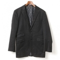 裏地モノグラムノッチドラペルテーラードシングルジャケット S バーバリーブラックレーベル 01000482 BURBERRY BLACK LABEL ブラック メンズ