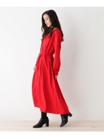 カシュクール風ロングワンピース/レッド(062)