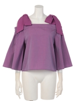 オフショルダーブラウス/PURPLE