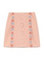カットワーク台形スカート/PNK